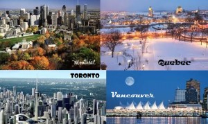 Canada - Montreal - Quebec - Vancouver - Toronto