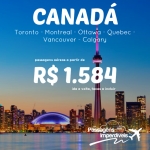Promoção de passagens para o <b>CANADÁ</b> até Março/2015! A partir de R$ 1.584, ida e volta! Opções de <b>VÔO DIRETO</b>, pela Air Canada!