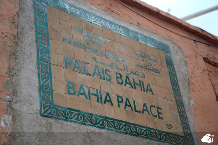 entrada palacio bahia marrakech marrocos