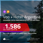 Promoção de <b>PASSAGEM + HOTEL</b> para a <b>ARGENTINA: Bariloche</b>! A partir de R$ 1.586, por pessoa, quarto duplo, c/ taxas!