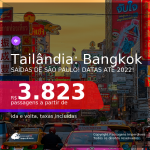 Passagens para a <b>TAILÂNDIA: Bangkok</b>! A partir de R$ 3.823, ida e volta, c/ taxas! Datas até 2022!